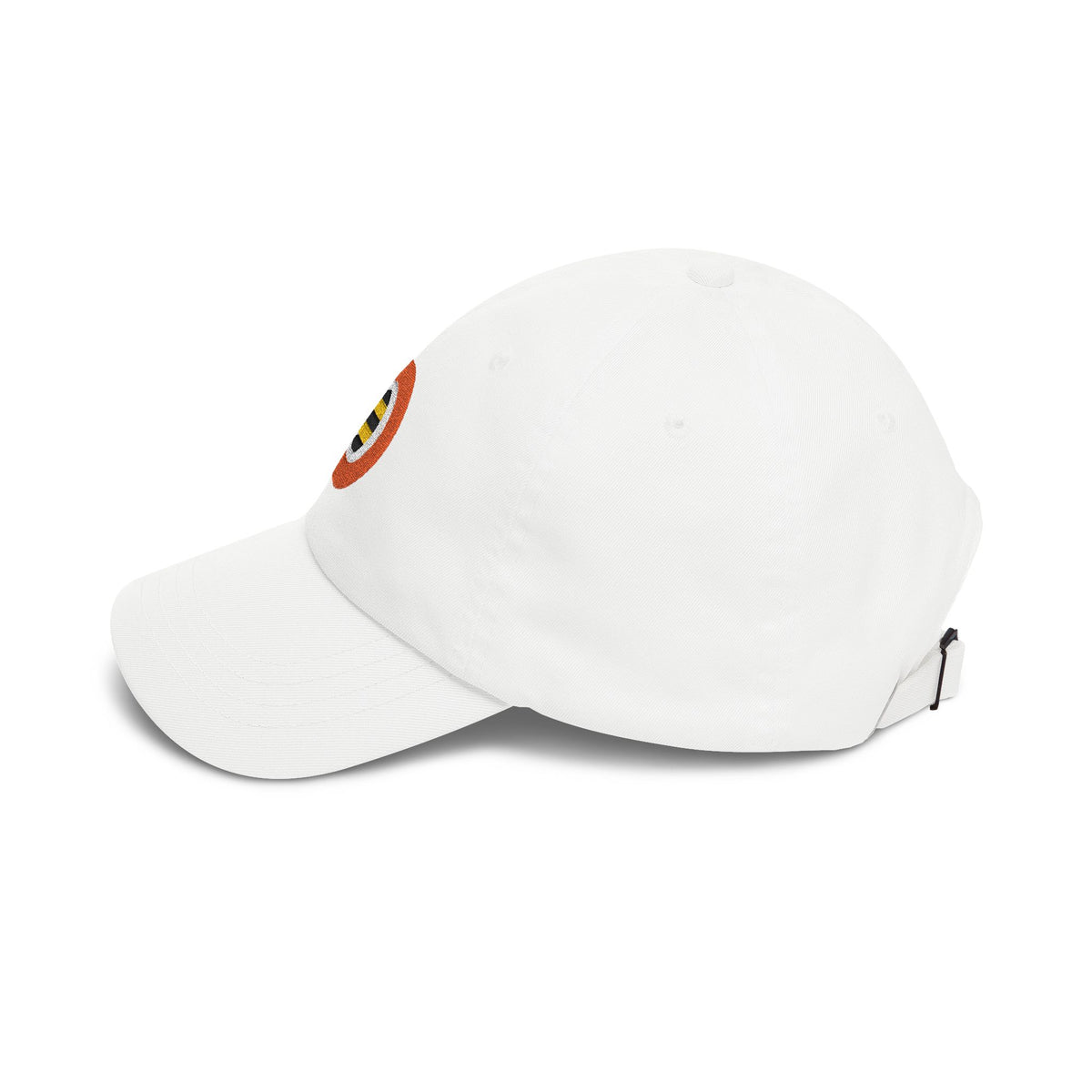 London Soccer Dad Cap — Embroidered, Orange, White & Black