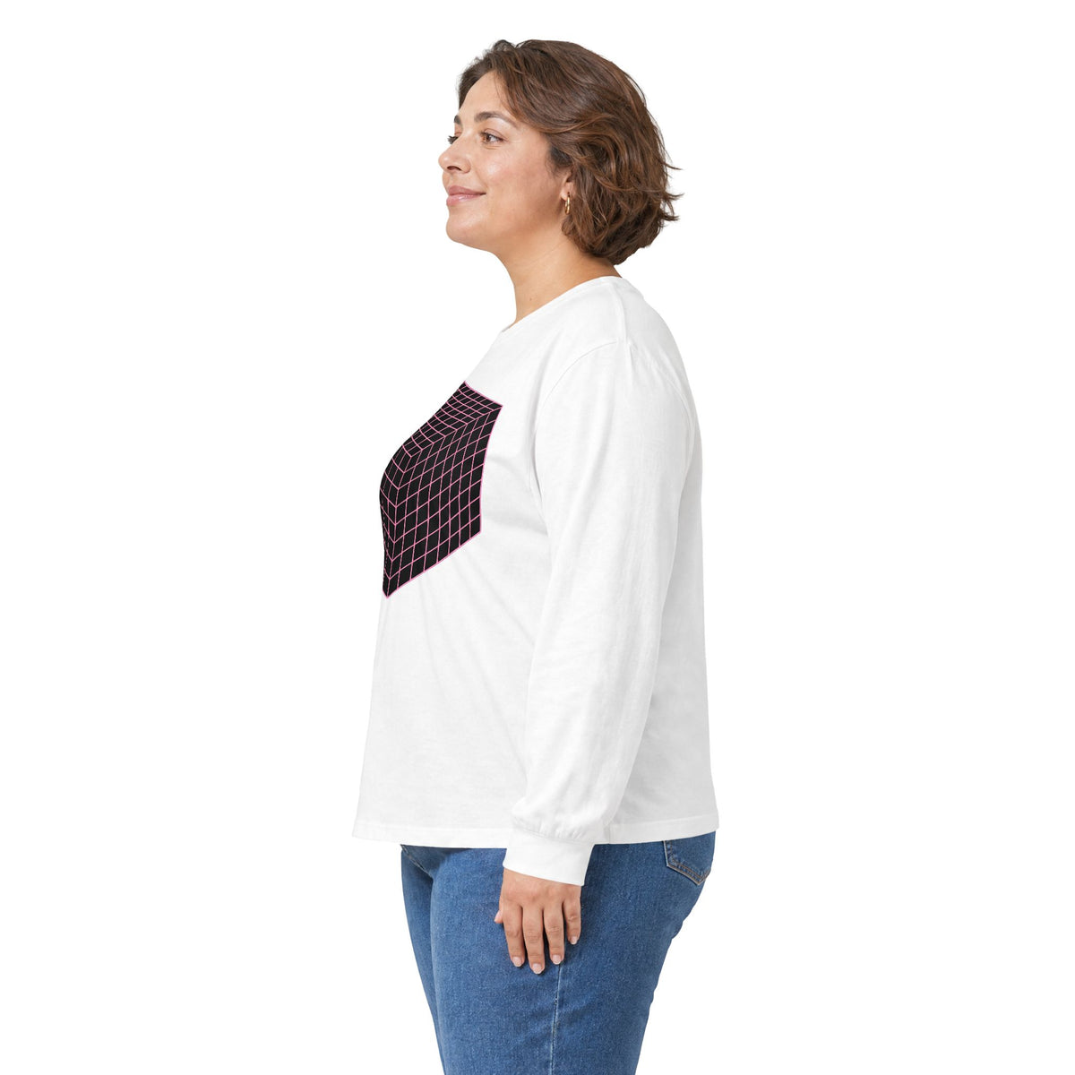 plate 365 long sleeve tee - White