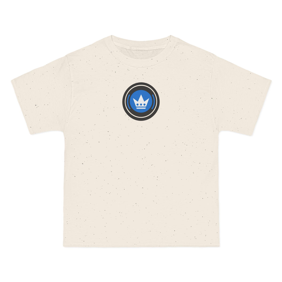 Charlotte Soccer Heavyweight Tee — Natural, Black, Aqua & White