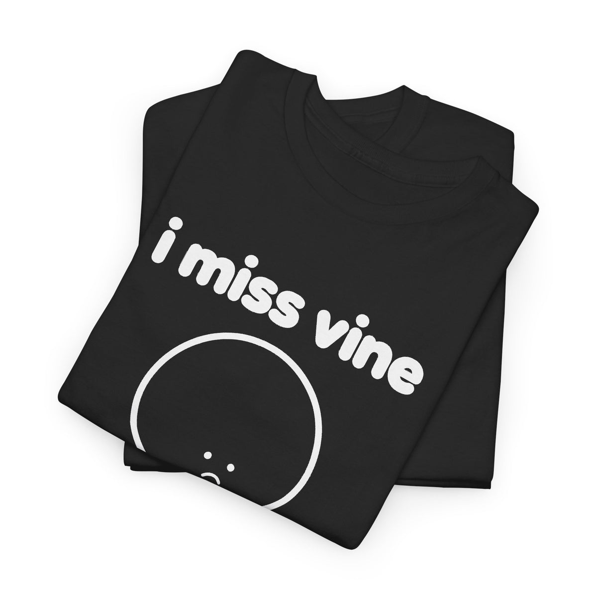 i miss vine tee - Black