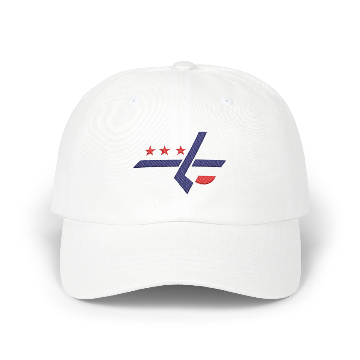 Washington Hockey Dad Cap — Embroidered, Navy & Red