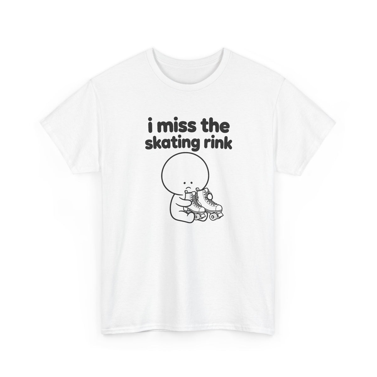 i miss the skating rink tee - White