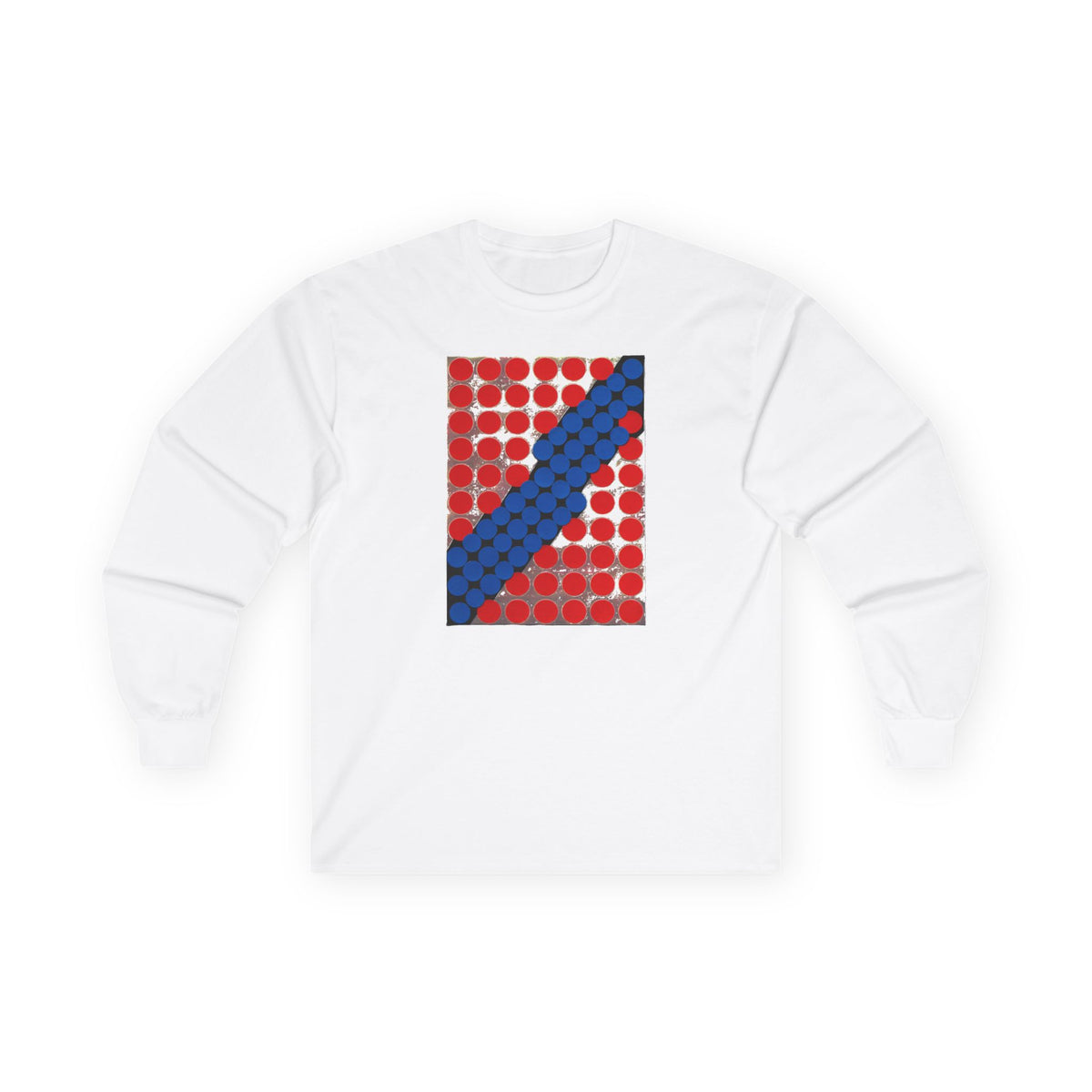 plate 380 long sleeve tee - White