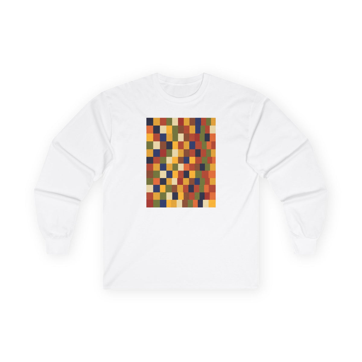 plate 475 long sleeve tee - White