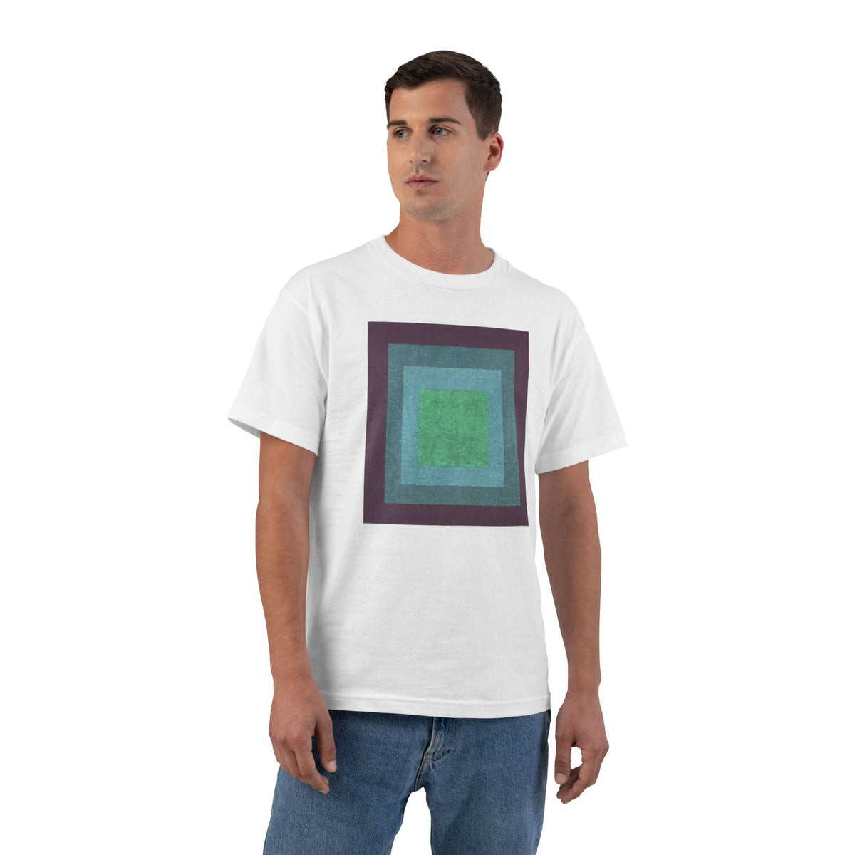 plate 016 beefy tee - White