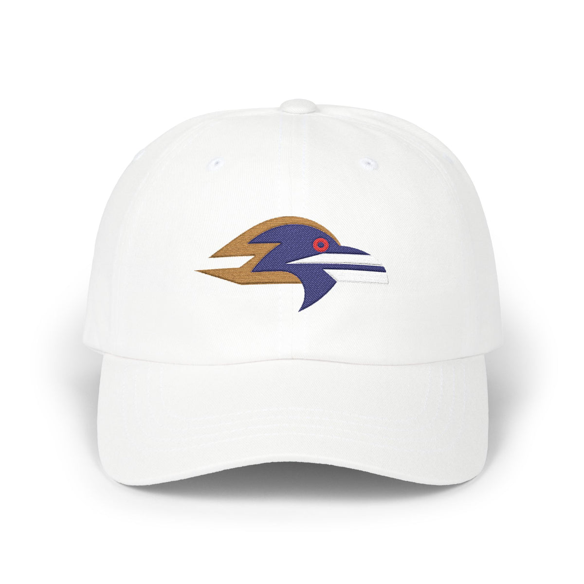 Baltimore Football Dad Cap — Embroidered, Navy, Old Gold & White