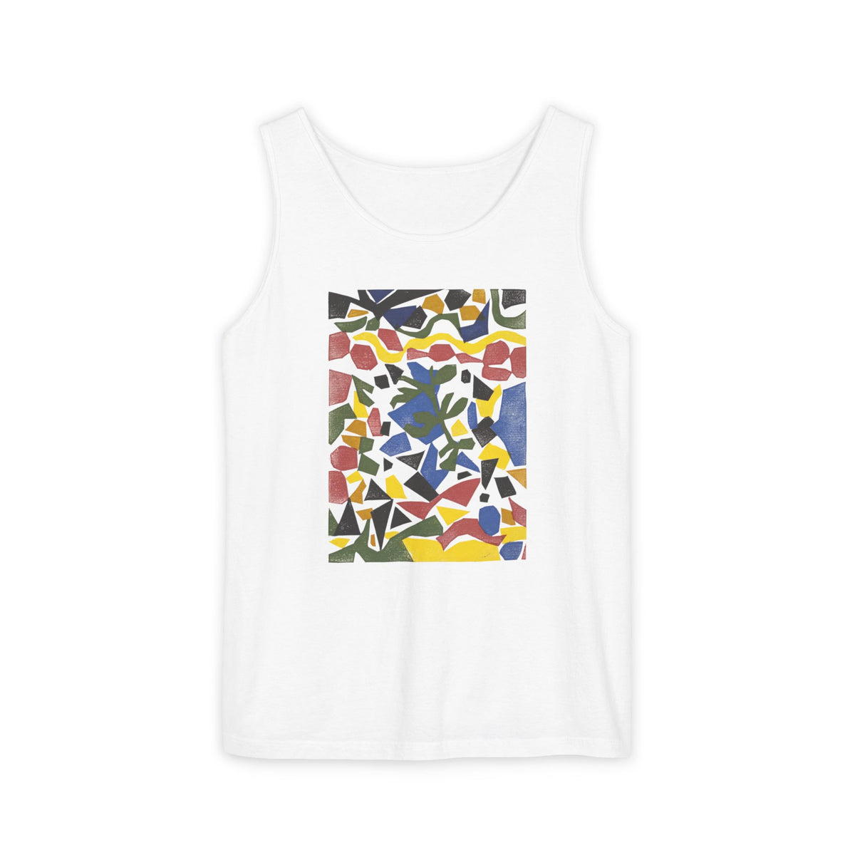 plate 069 tank - White