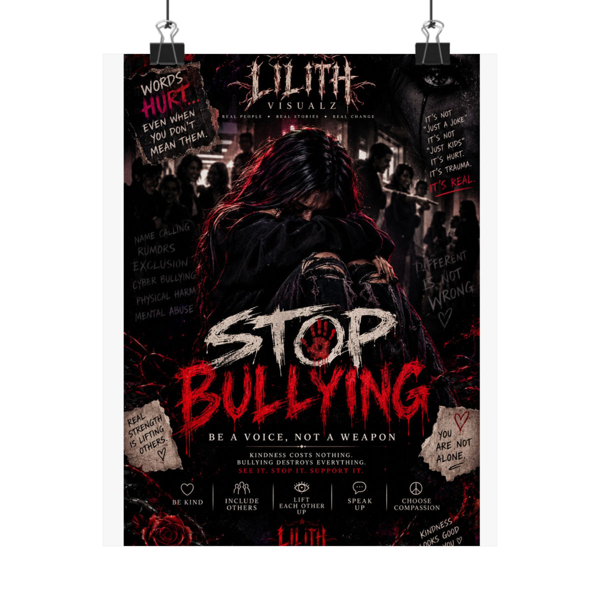 Lilith Visualz Anti Bullying Poster