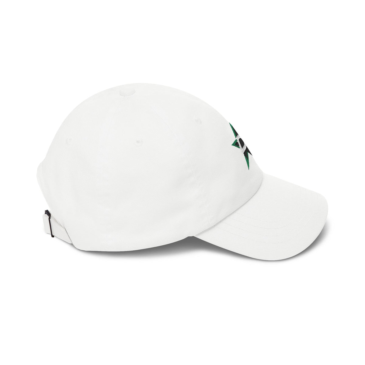Dallas Hockey Dad Cap — Embroidered, Black, White & Kelly Green
