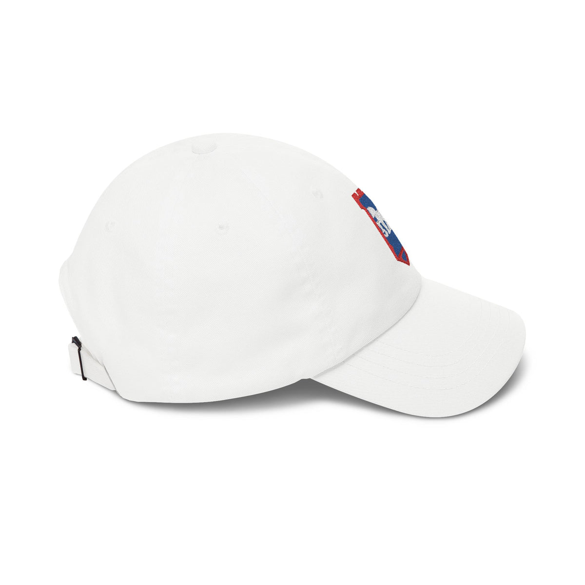 Ipswich Soccer Dad Cap — Embroidered, Royal, Red & White