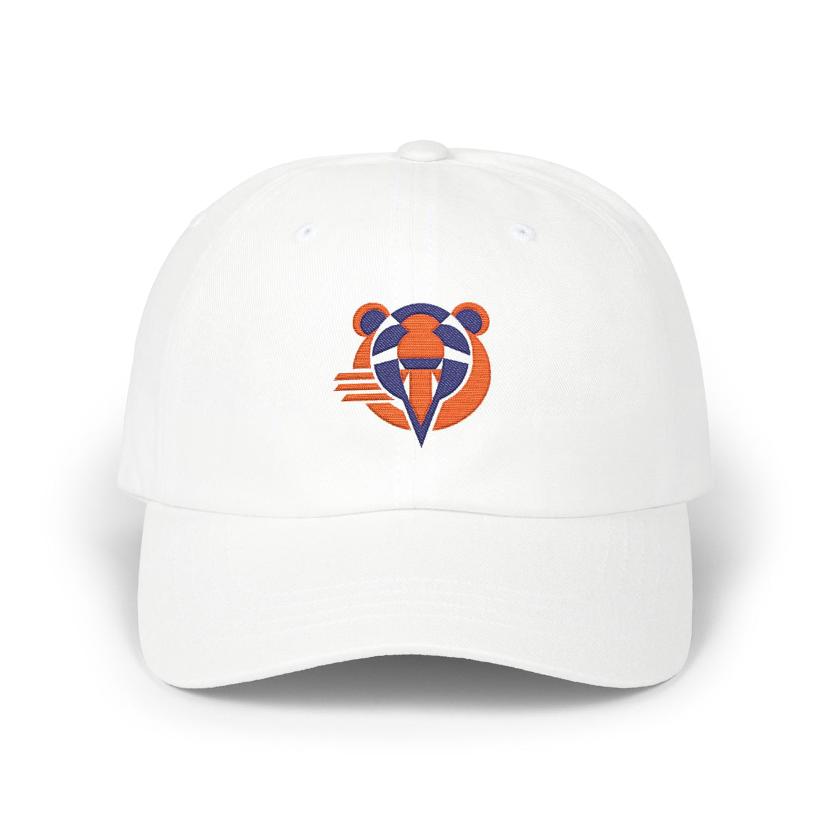 Chicago Football Dad Cap — Embroidered, Orange & Navy