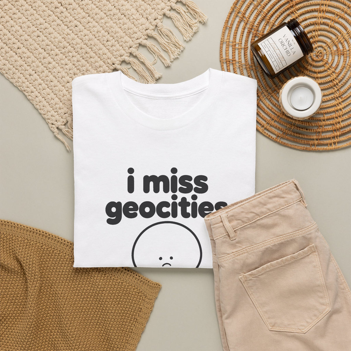 i miss geocities tee - White