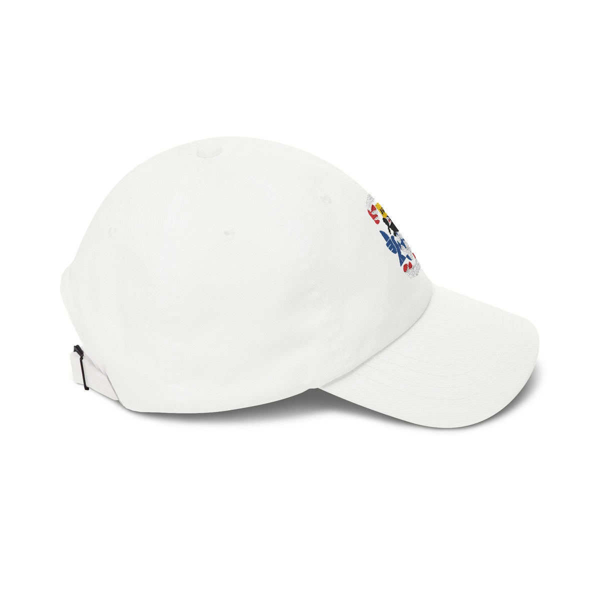 Coventry Soccer Dad Cap — Embroidered, White, Royal & Red