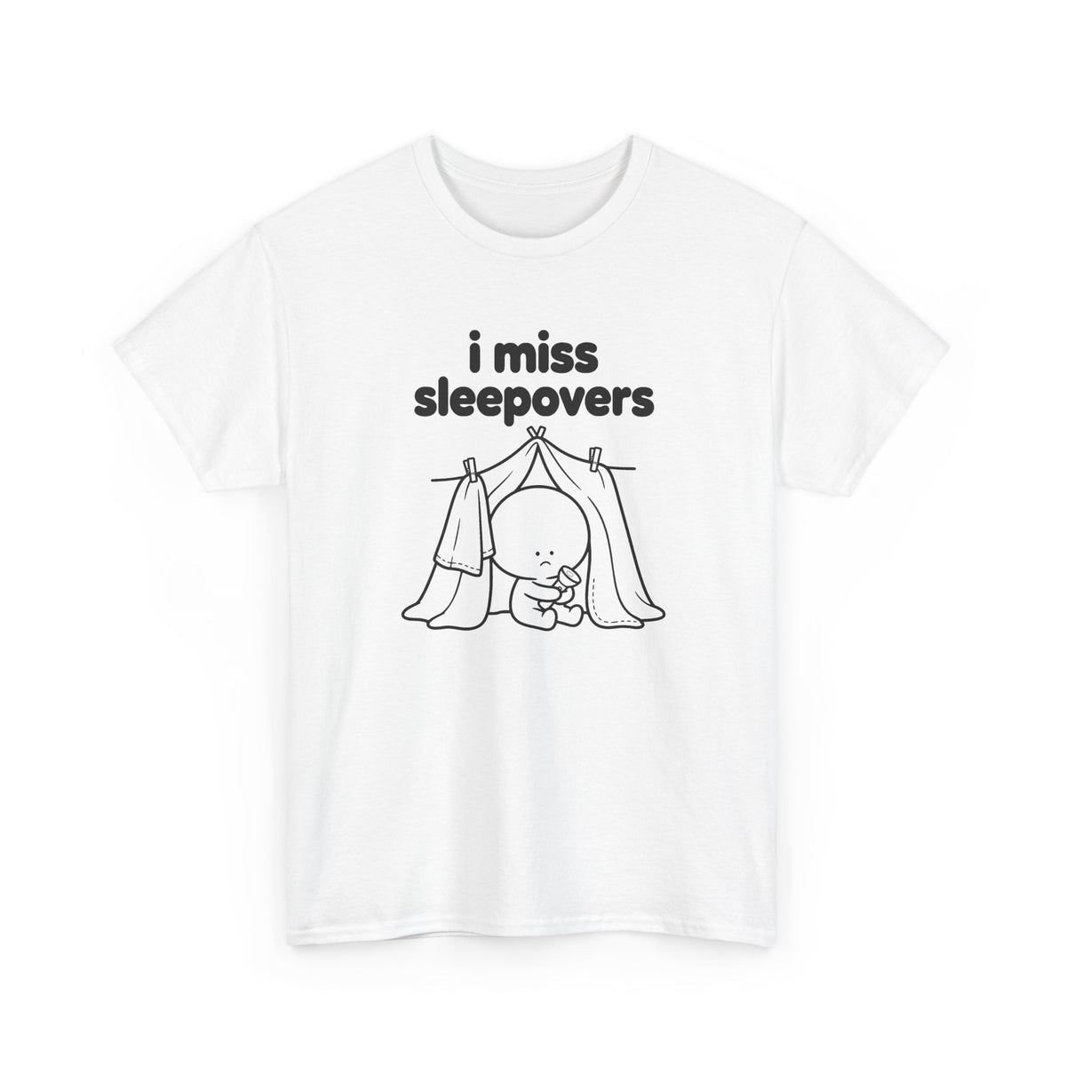 i miss sleepovers tee - White