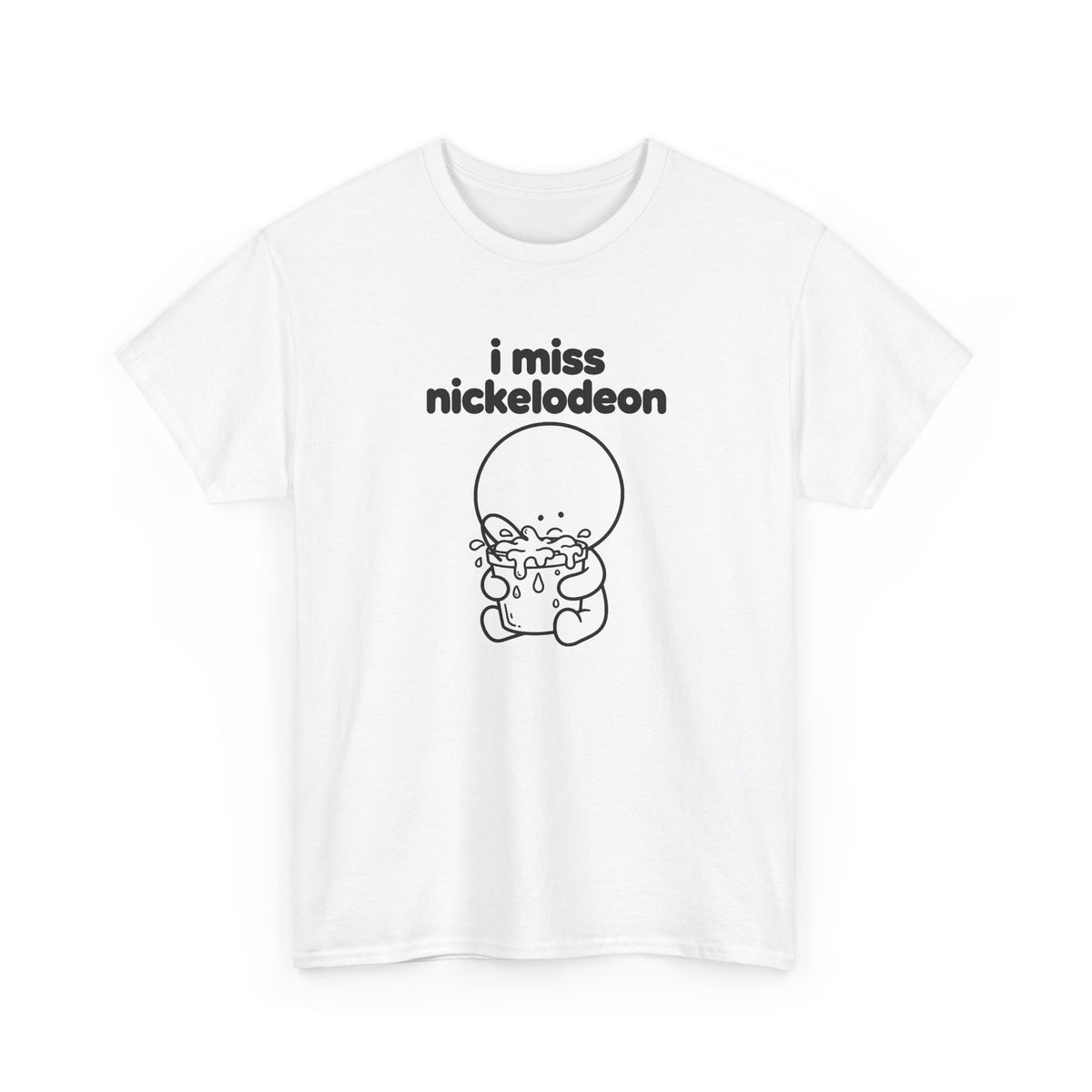 i miss nickelodeon tee - White