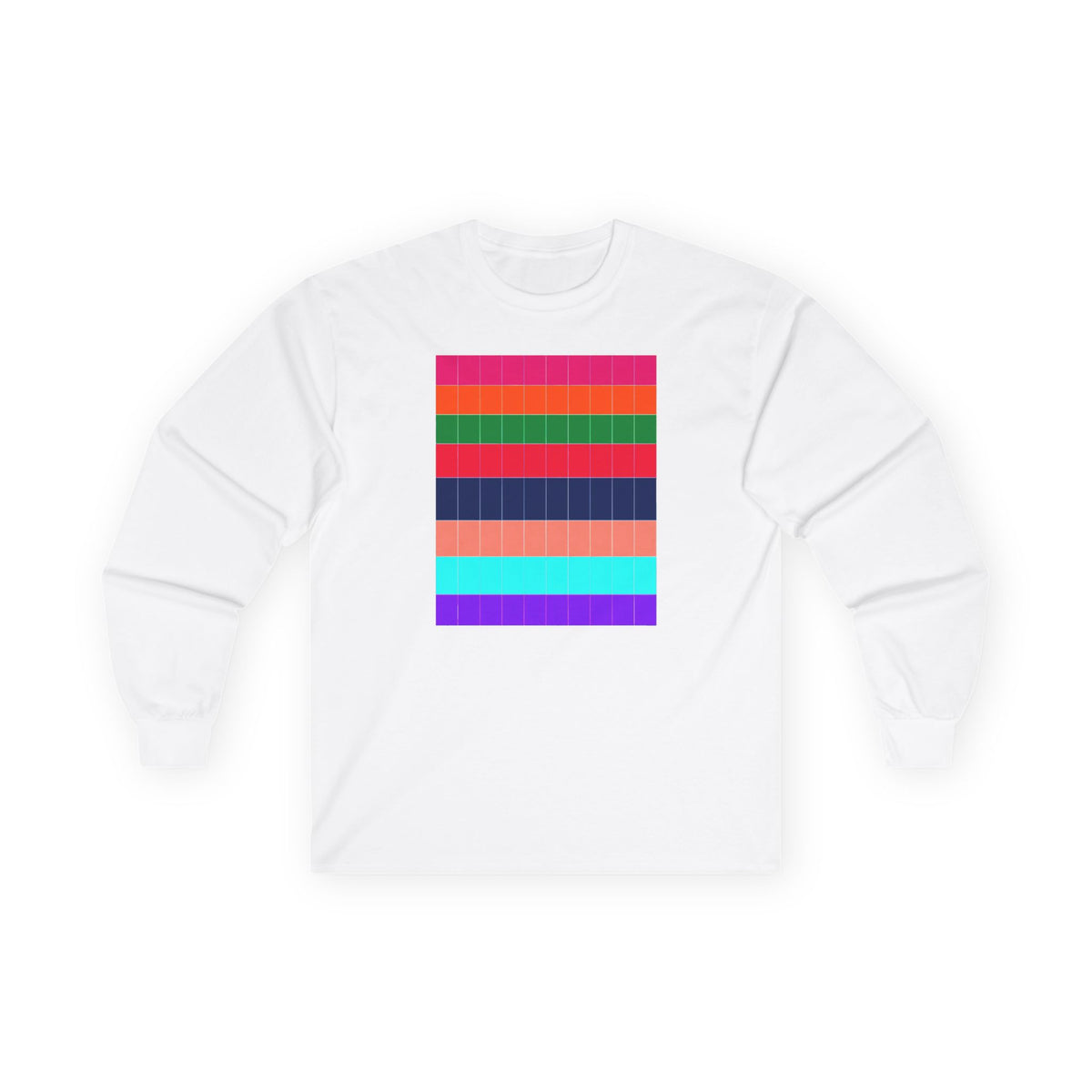 plate 276 long sleeve tee - White