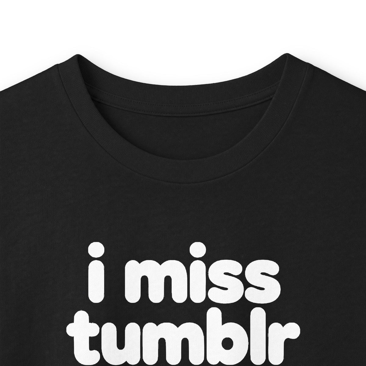 i miss tumblr long sleeve tee - Black