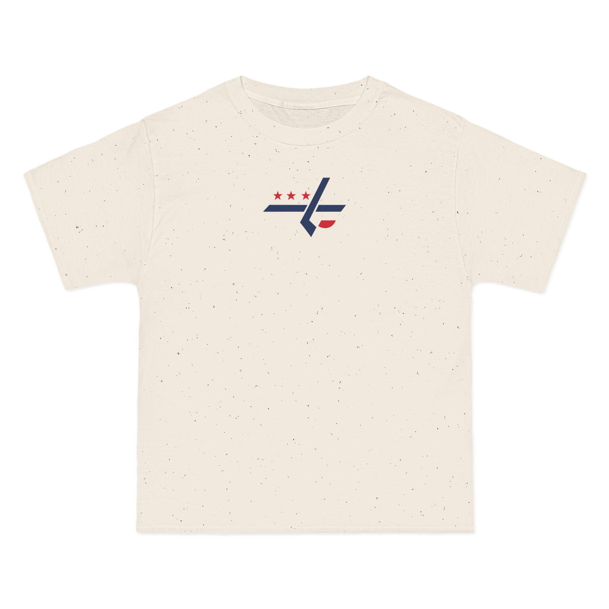 Washington Hockey Heavyweight Tee — Natural, Navy & Red