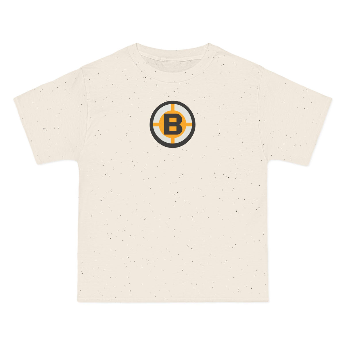 Boston Hockey Heavyweight Tee — Natural, Black, Gold & Off-White