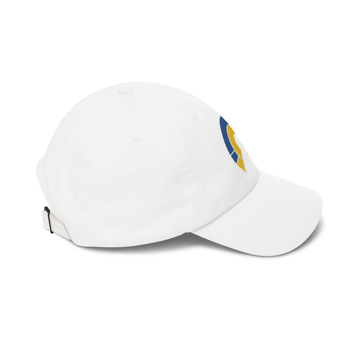 Los Angeles Football Dad Cap — Embroidered, Royal, Gold & White