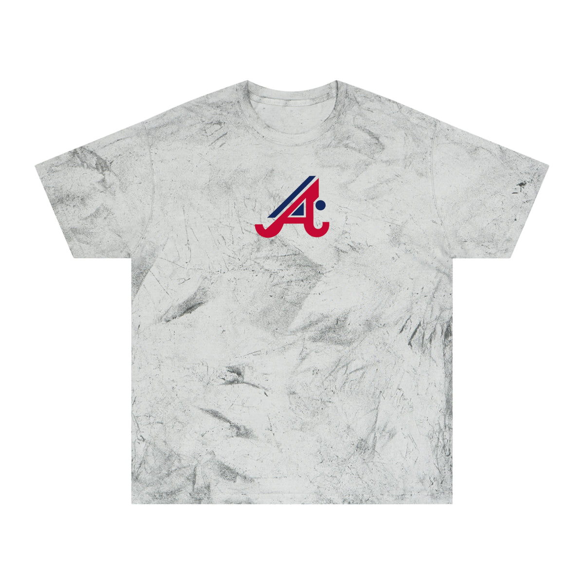 Atlanta Baseball Tie-Dye Tee — Smoke, Red & Navy