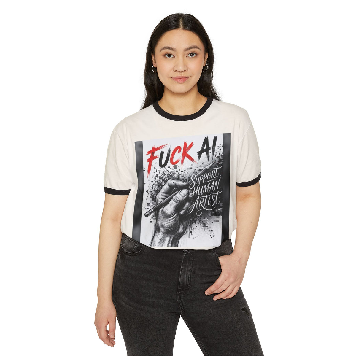 Unisex Cotton Ringer T-Shirt