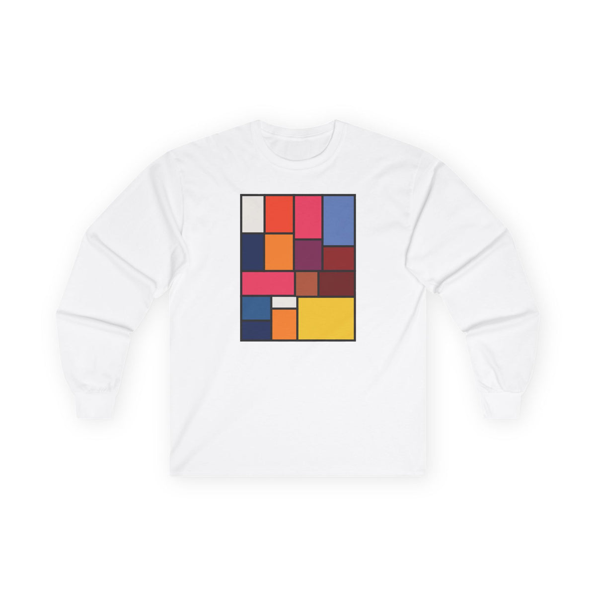 plate 124 long sleeve tee - White