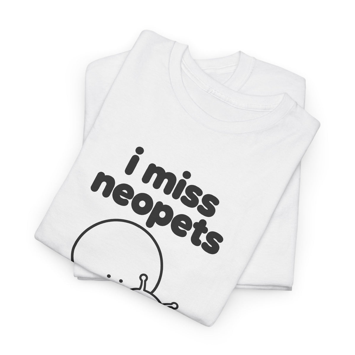 i miss neopets tee - White