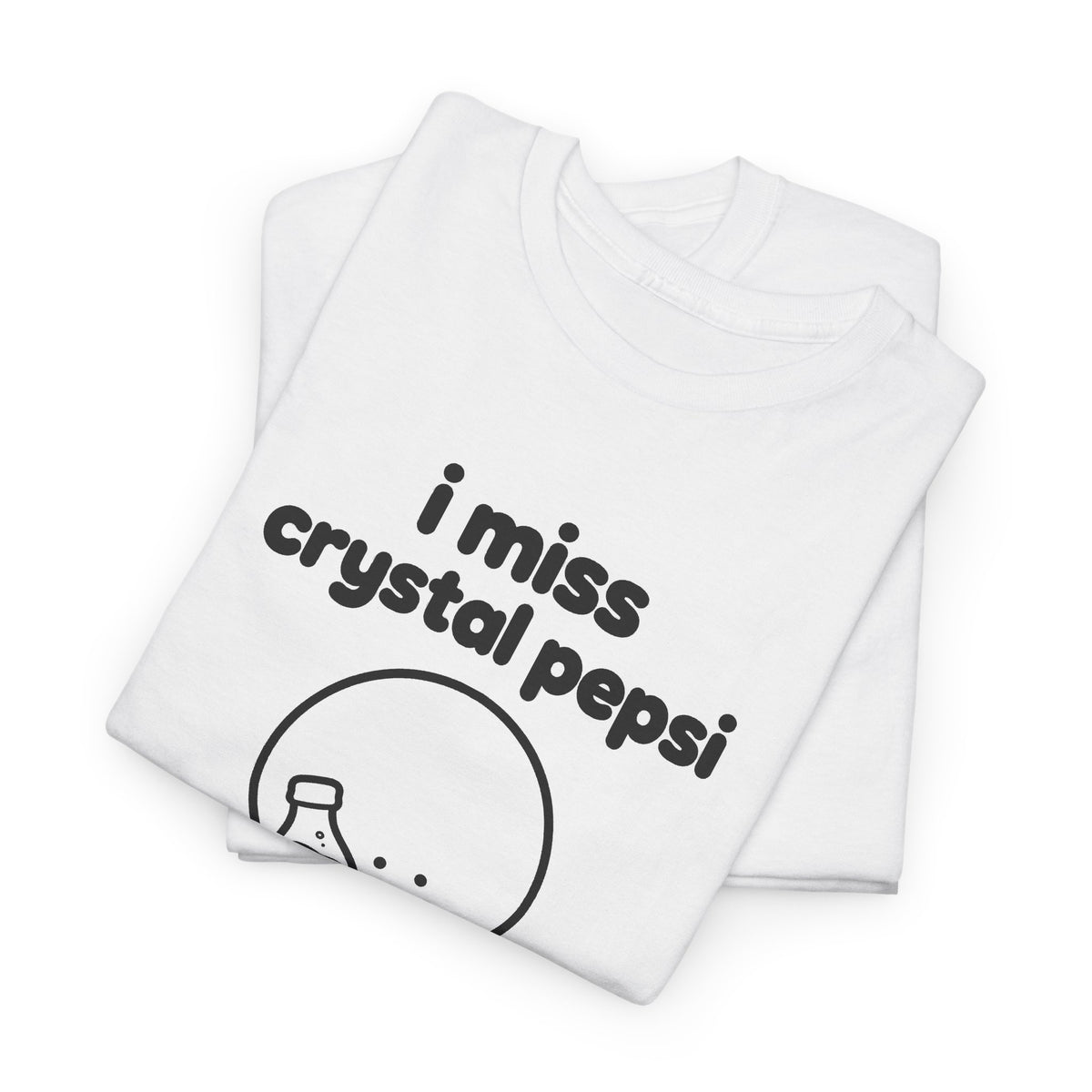 i miss crystal pepsi tee - White