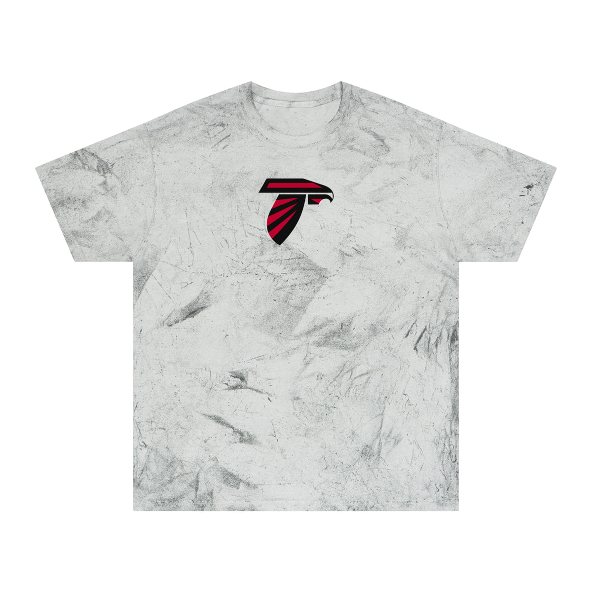Atlanta Football Tie-Dye Tee — Smoke, Black & Red