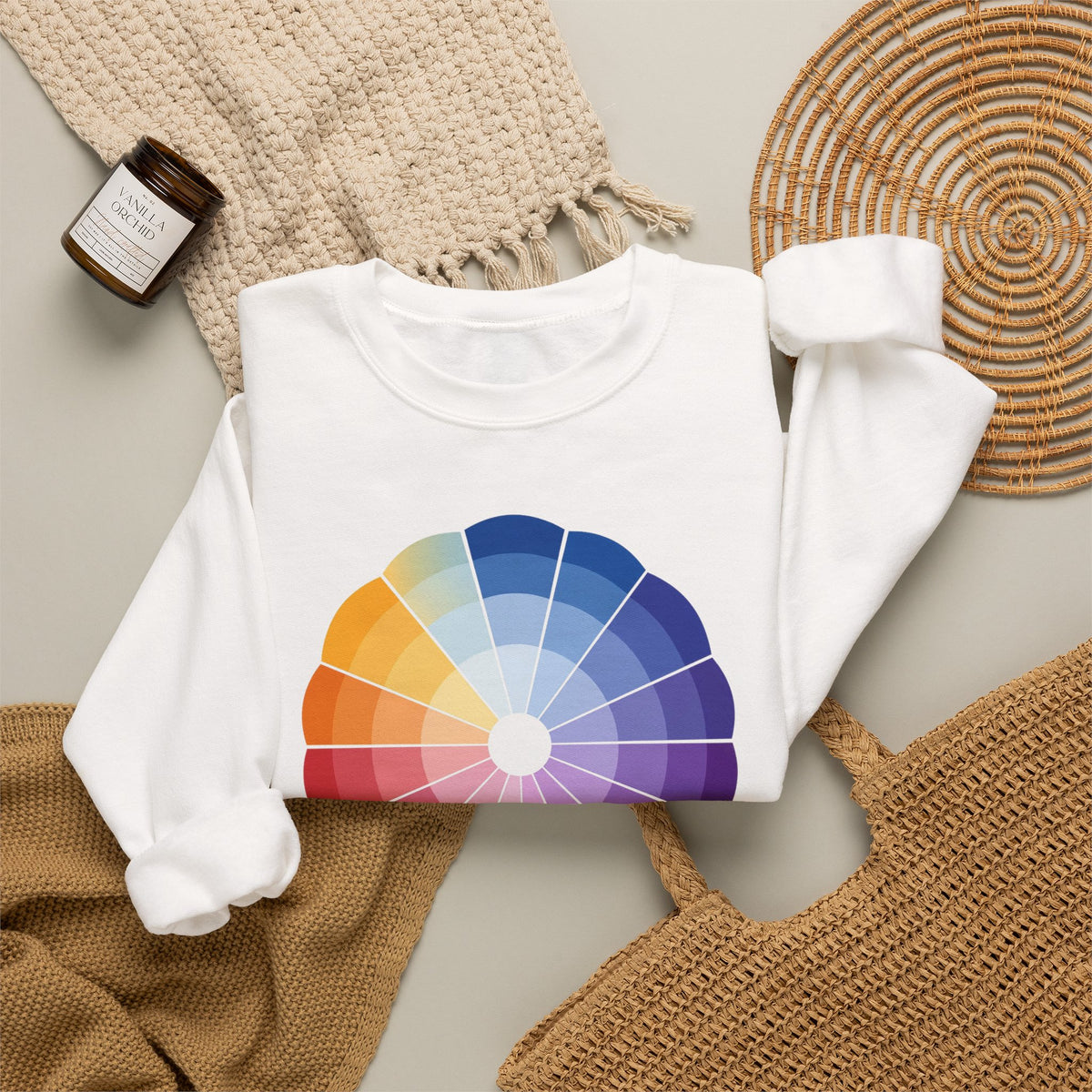 plate 185 crewneck - White