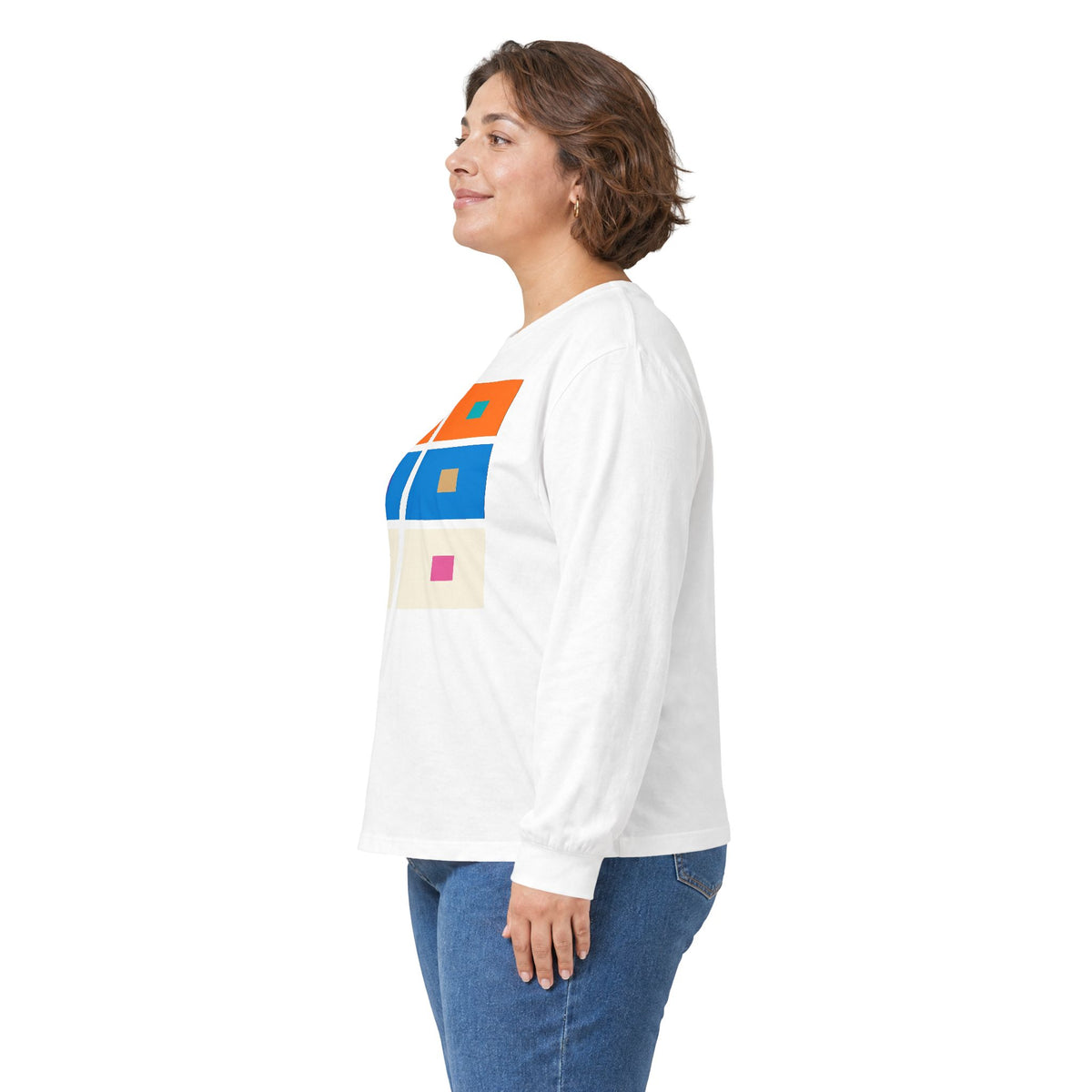 plate 267 long sleeve tee - White