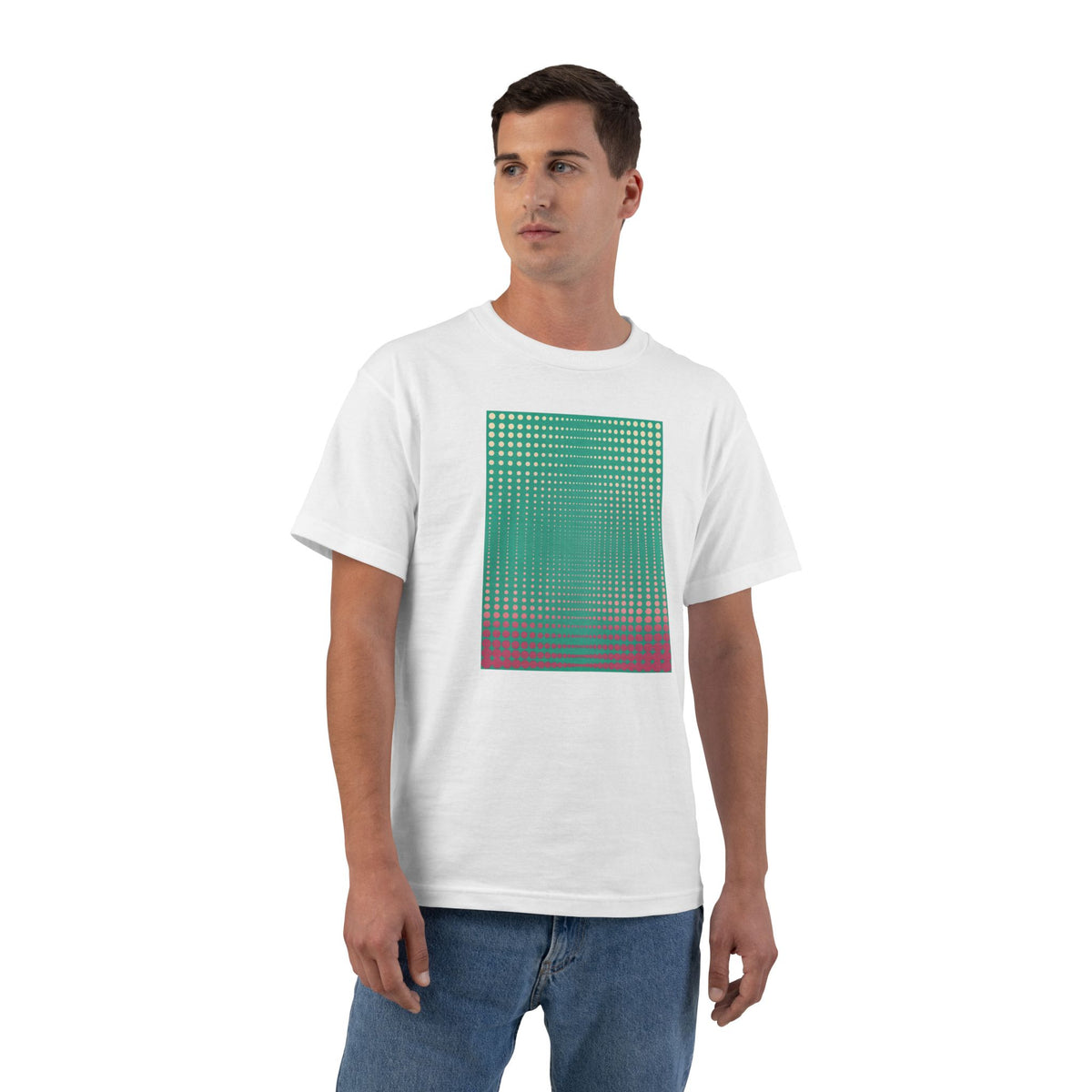 plate 443 beefy tee - White