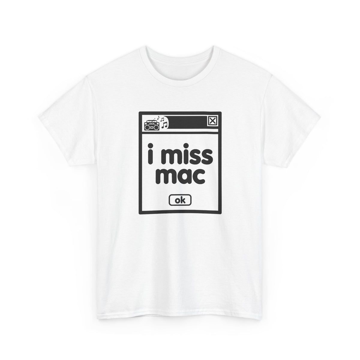 i miss mac error tee - White