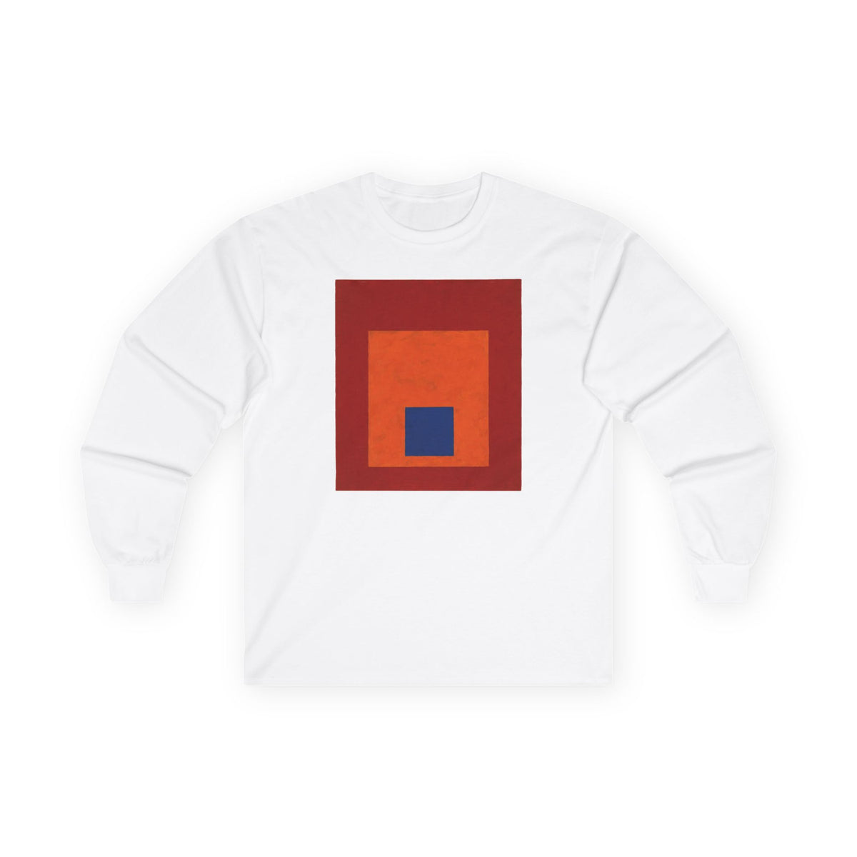 plate 011 long sleeve tee - White