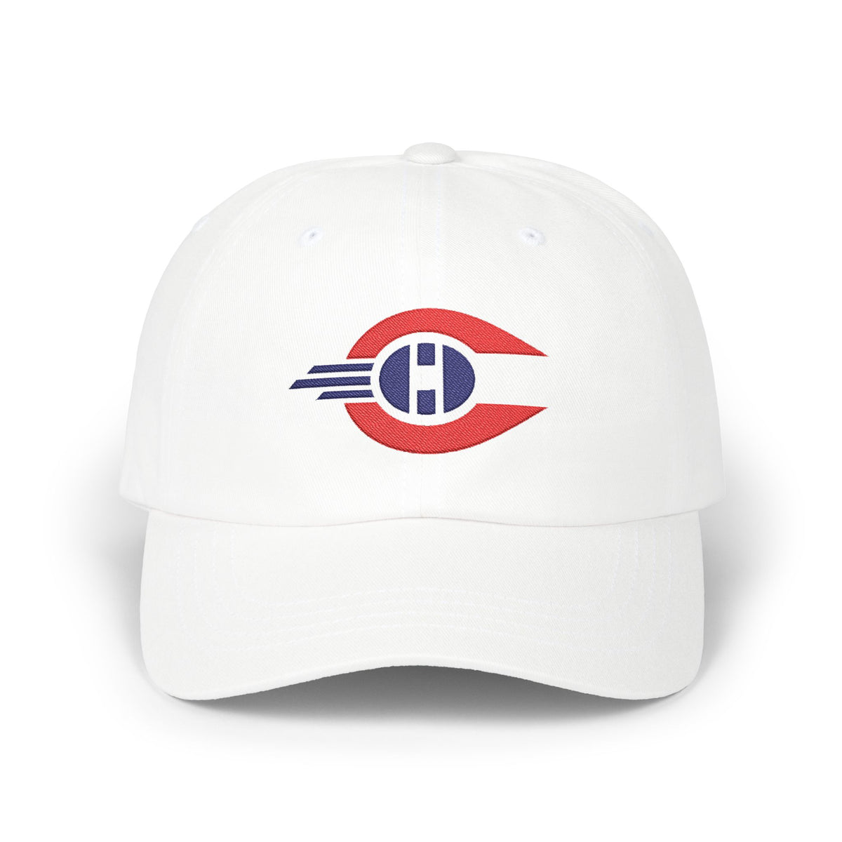 Montreal Hockey Dad Cap — Embroidered, Red & Navy