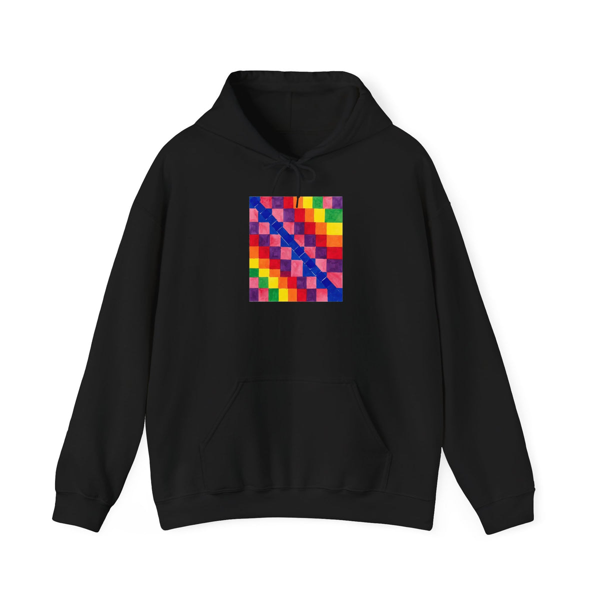 plate 298 hoodie - Black