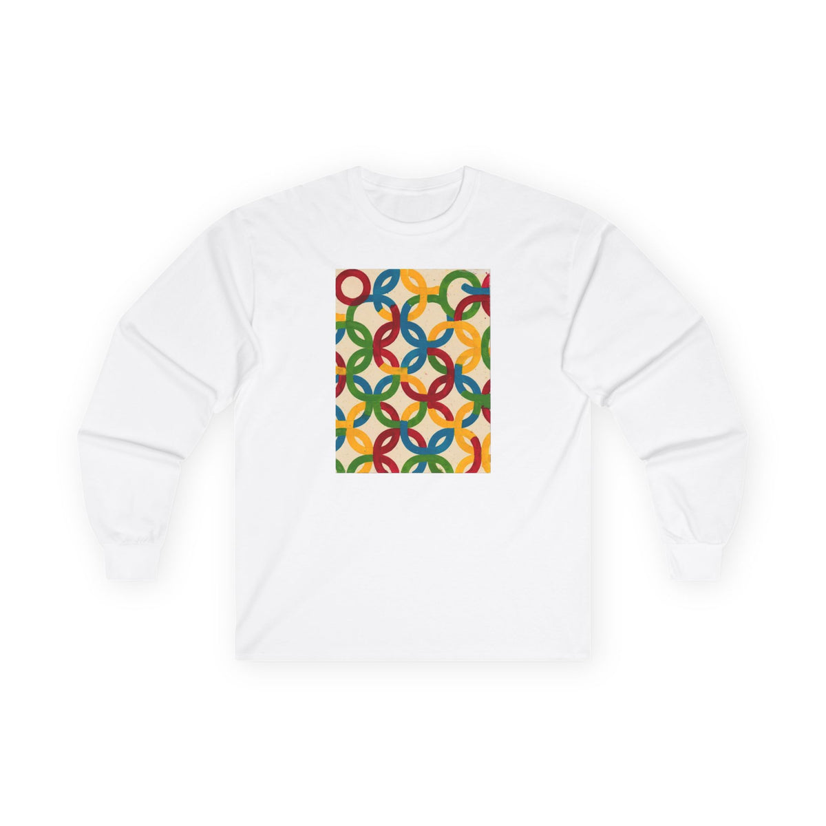 plate 327 long sleeve tee - White