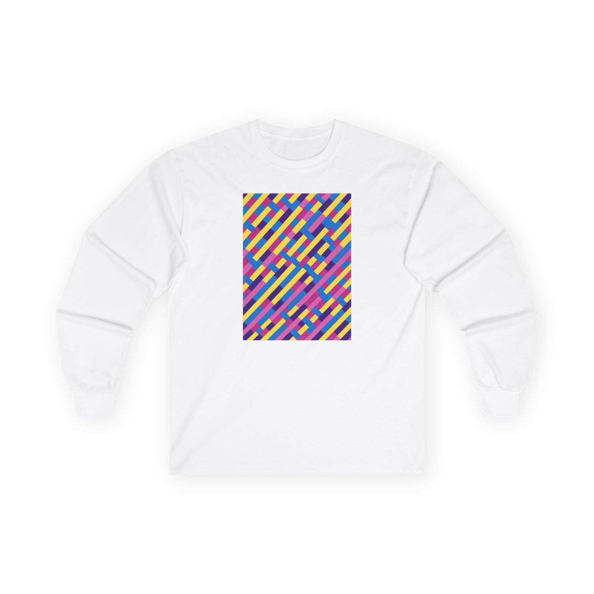 plate 347 long sleeve tee - White