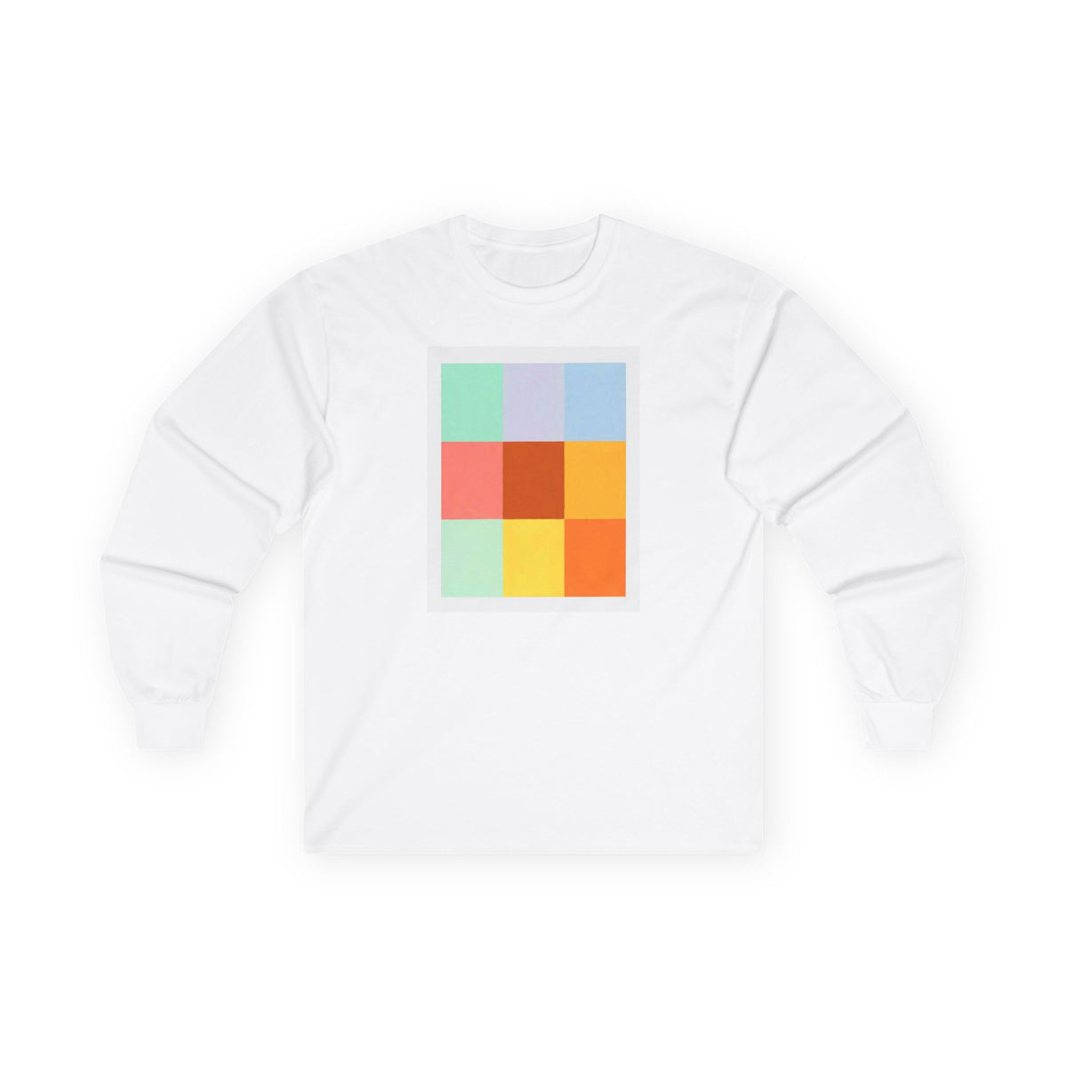 plate 305 long sleeve tee - White