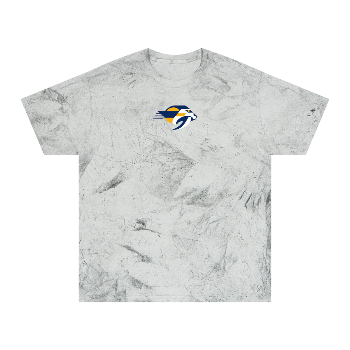 Nashville Hockey Tie-Dye Tee — Smoke, Navy, White & Gold