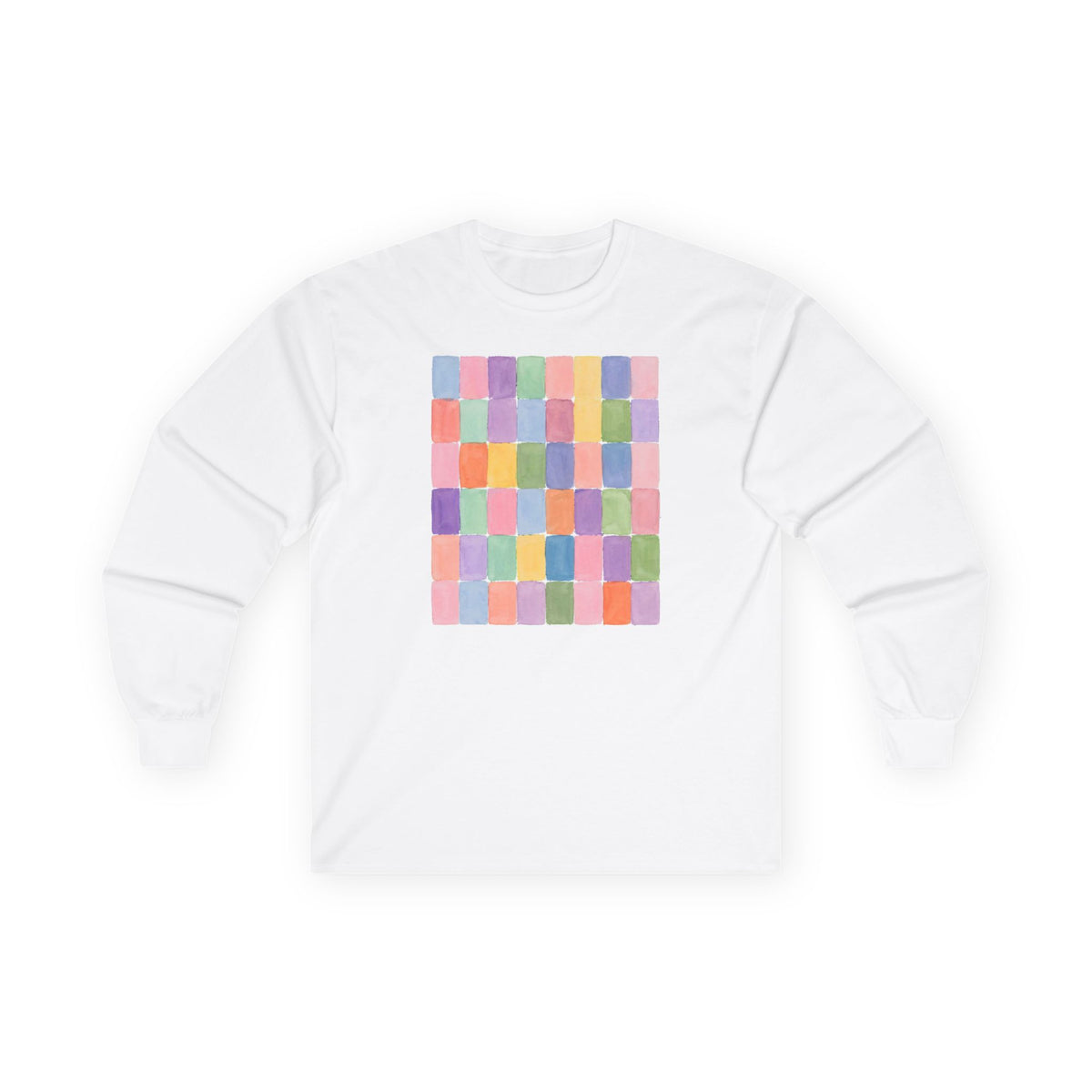 plate 366 long sleeve tee - White