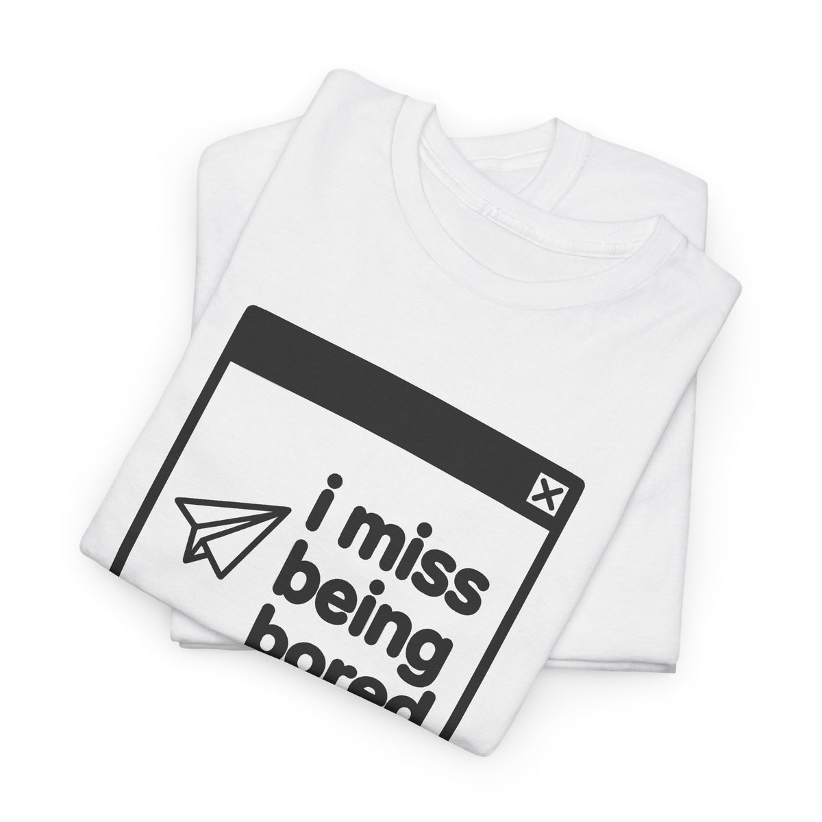 i miss being bored error tee - White