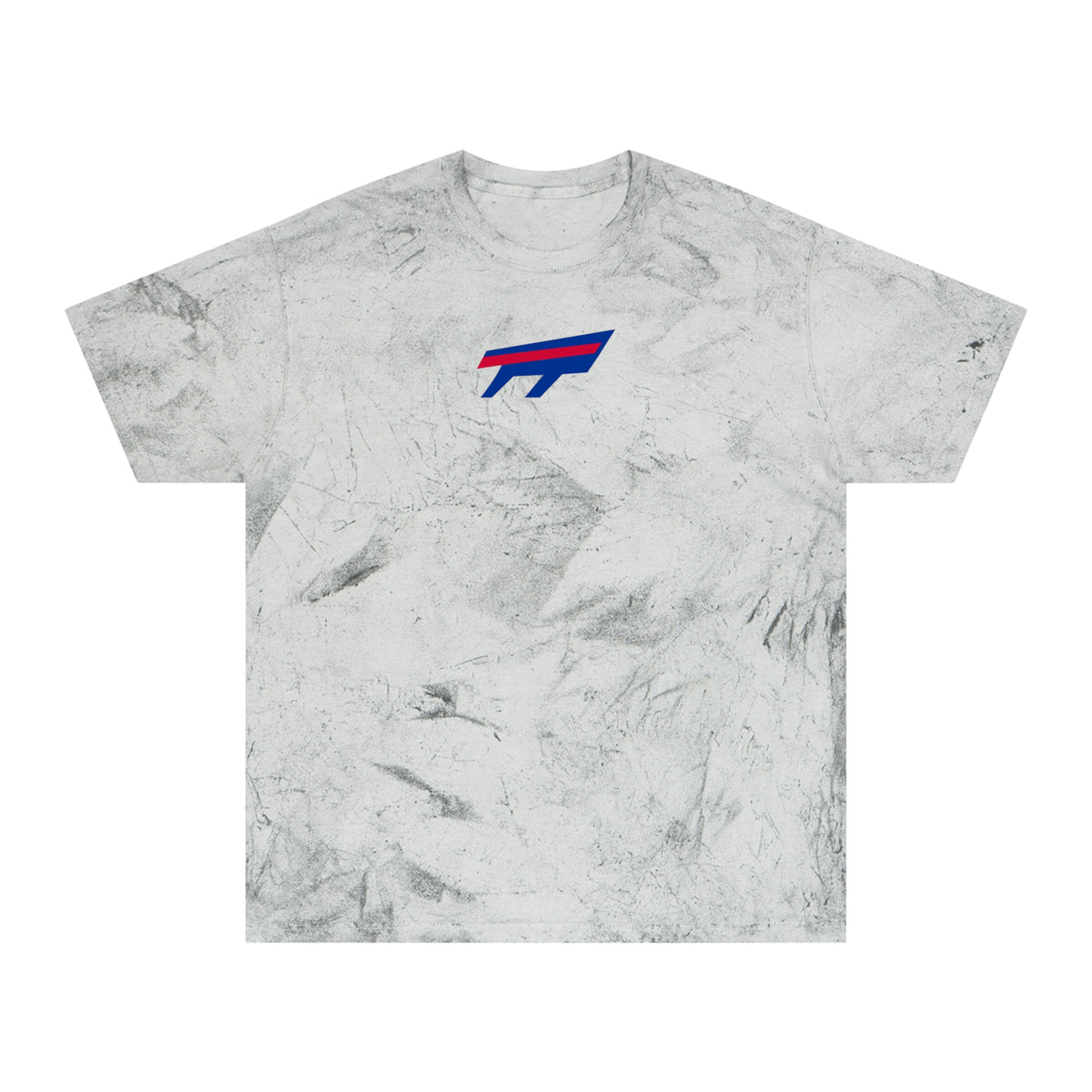 Buffalo Football Tie-Dye Tee — Smoke, Royal & Red