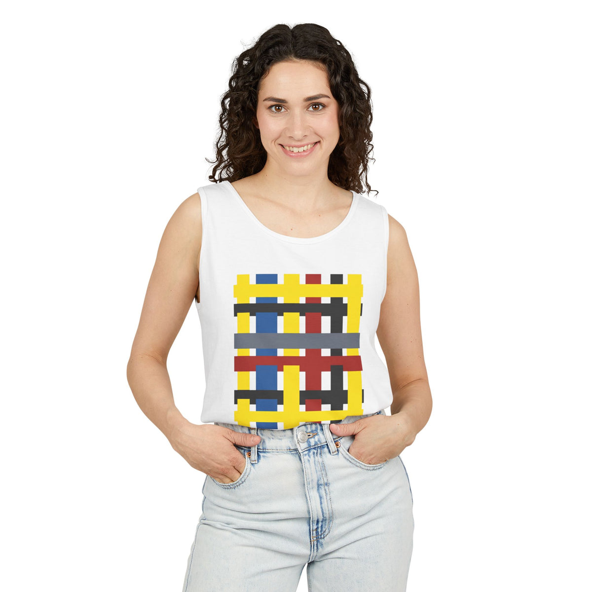 plate 136 tank - White