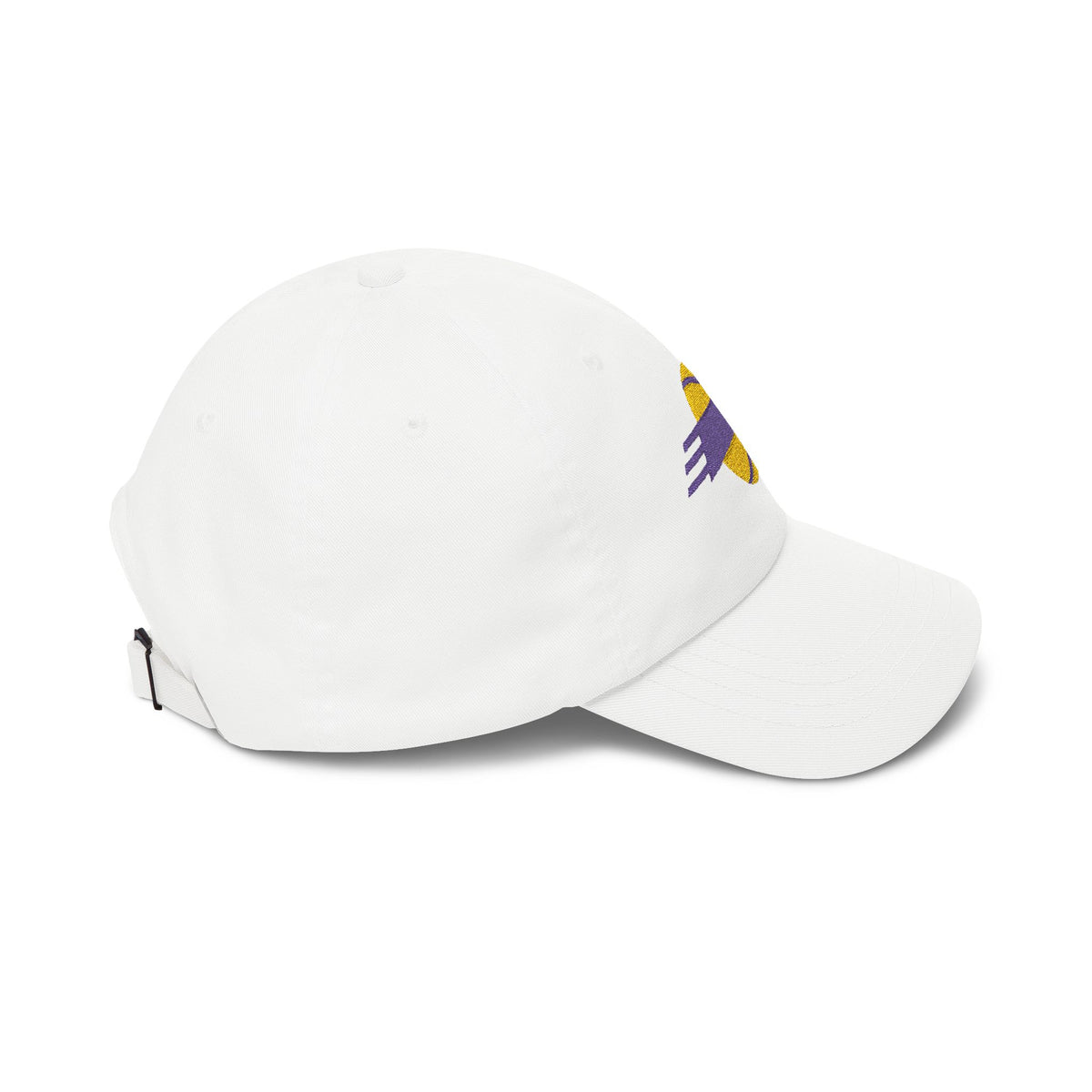Los Angeles Basketball Dad Cap — Embroidered, Purple & Gold