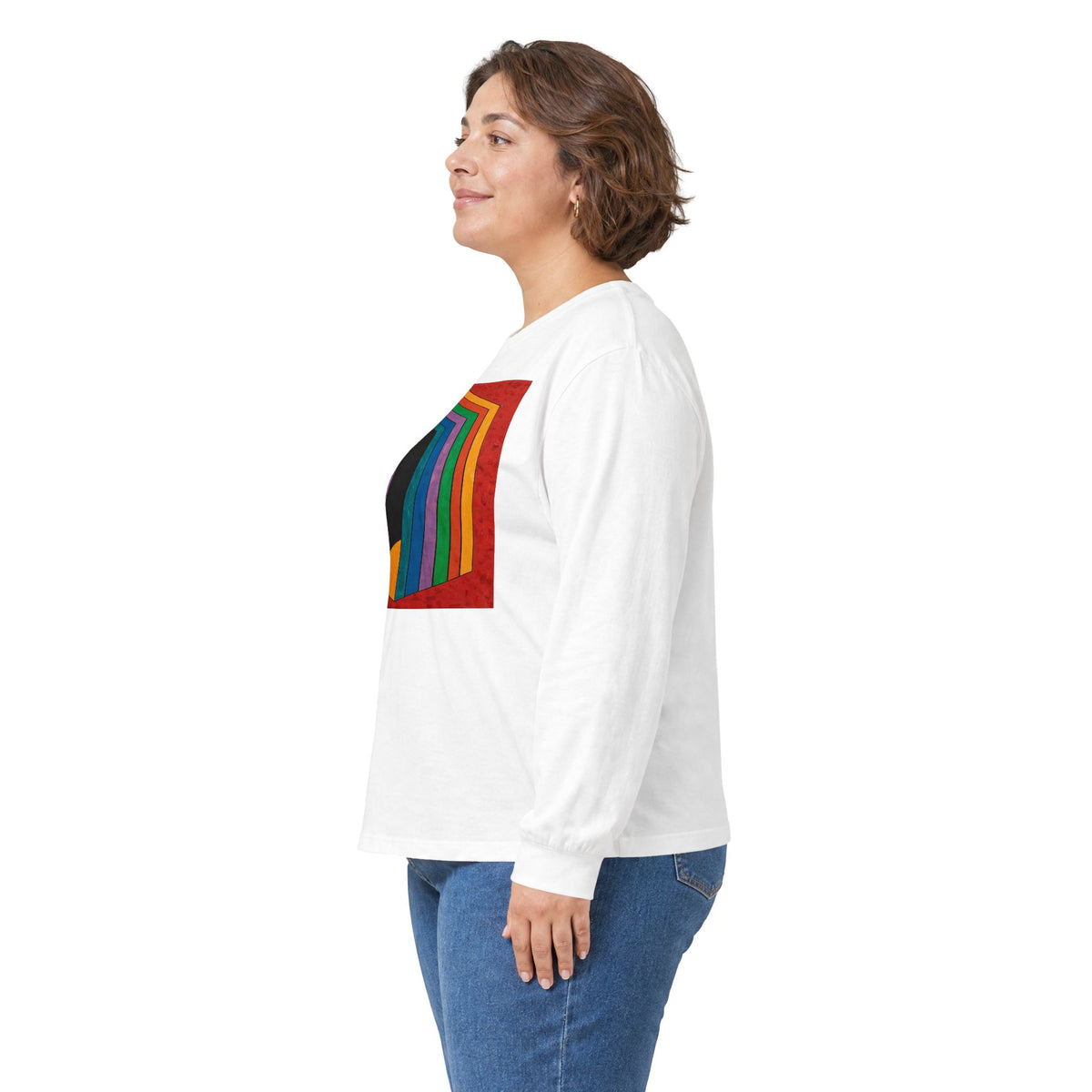 plate 333 long sleeve tee - White