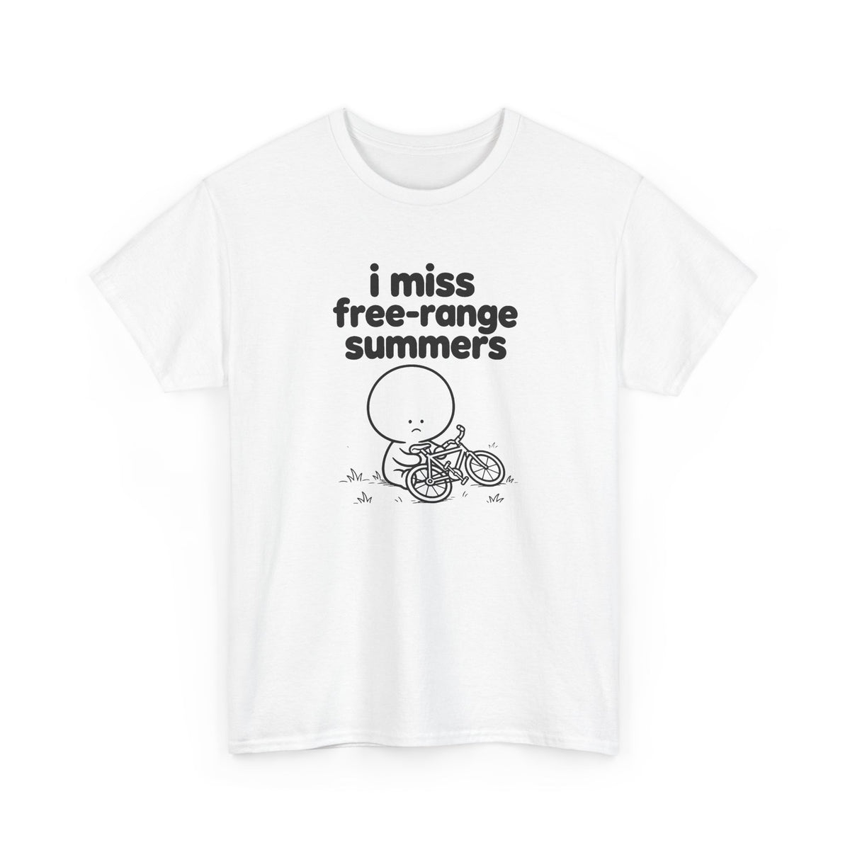 i miss free-range summers tee - White