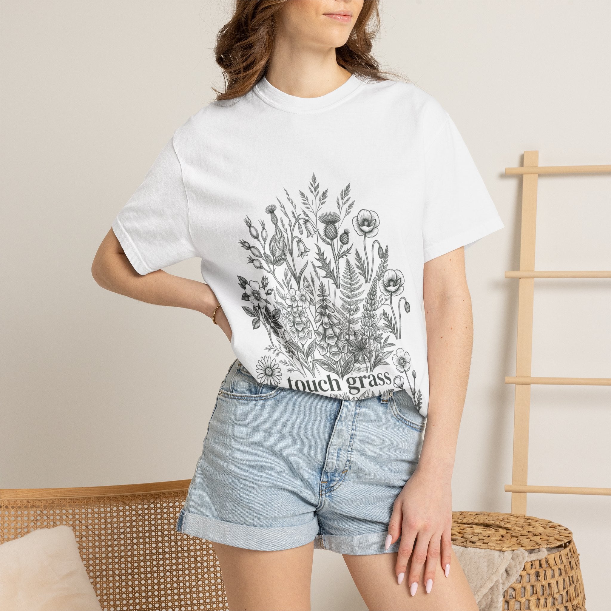 Touch Grass Botanical Tee