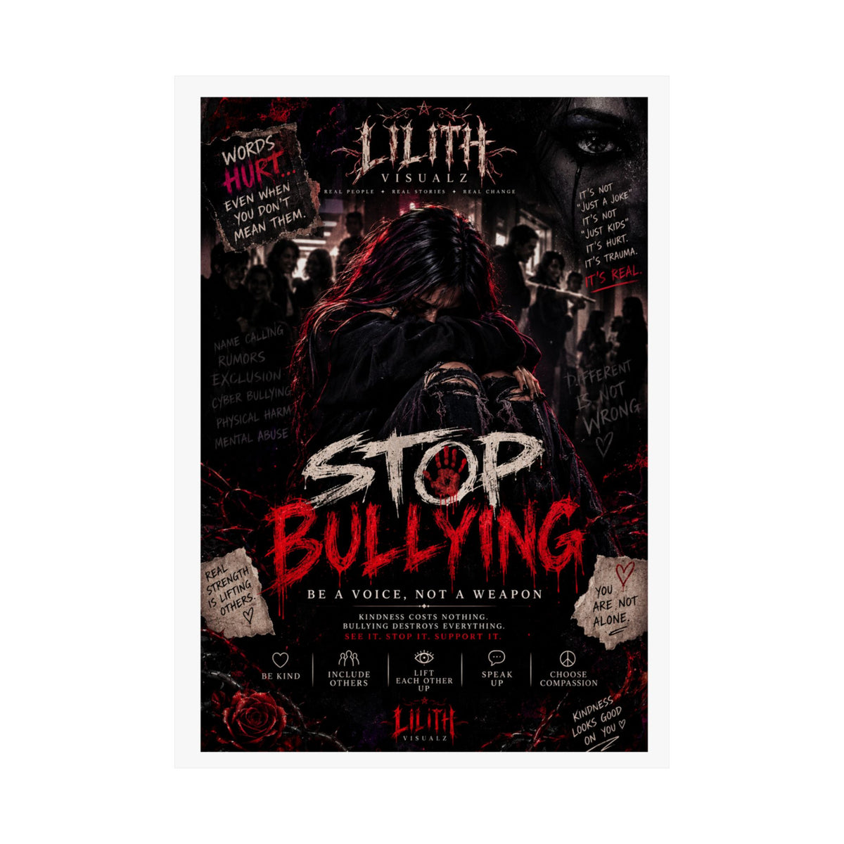 Lilith Visualz Anti Bullying Poster